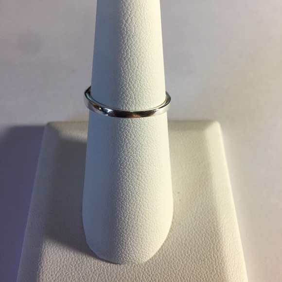 Sterling Silver Red/Clear CZ Stone Eternity Ring - Picture 6 of 6